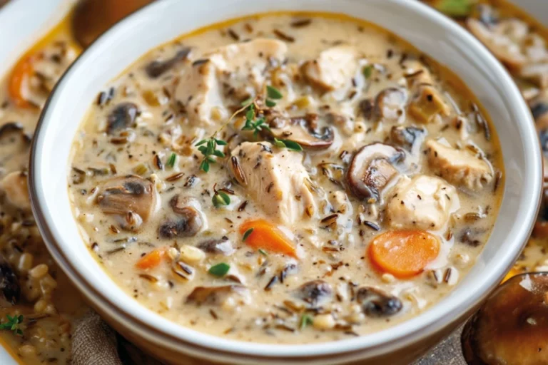 Creamy Mushroom Chicken & Wild Rice Soup for Cozy Nights
