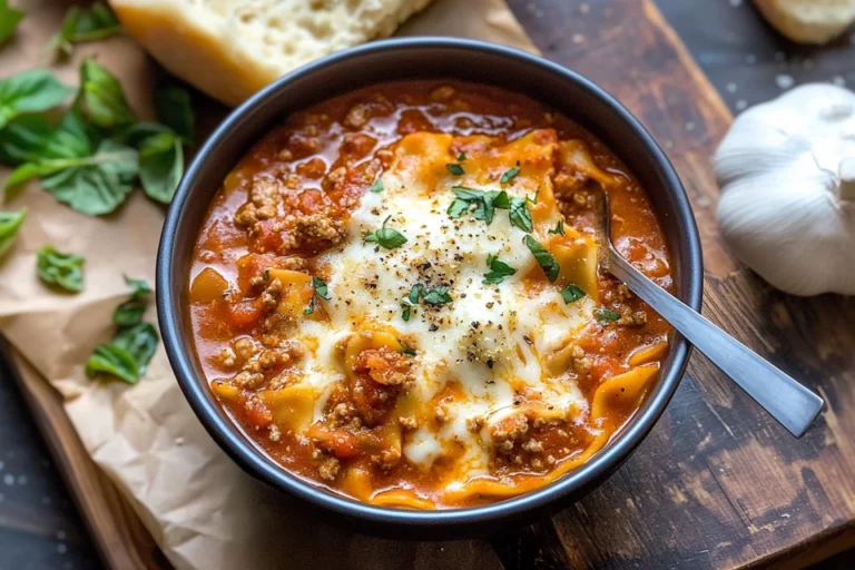 Easy One-Pot Lasagna Soup for Comfort Food Lovers