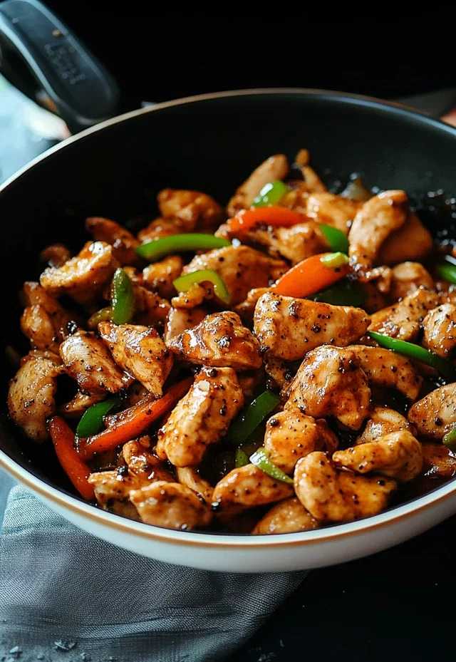 Easy Black Pepper Chicken in a Rich Pepper Sauce