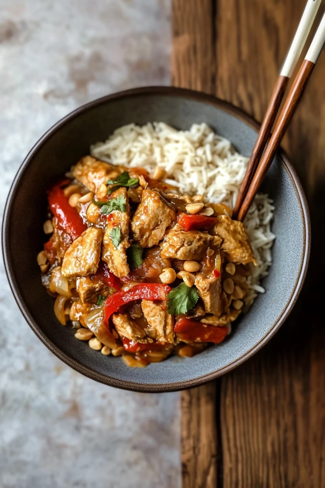 Savory Slow-Cooked Peanut Stir-Fry Delights