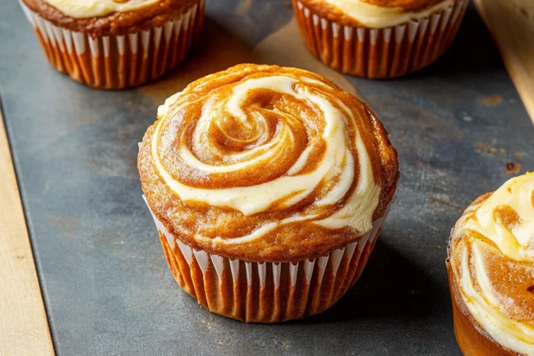 Pumpkin Cream Cheese Swirl Muffins Recipe for Fall