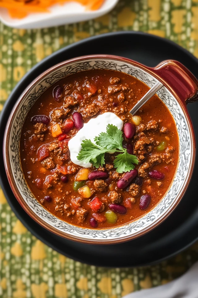 Classic Homemade Chili Recipe - Bold & Hearty Flavor