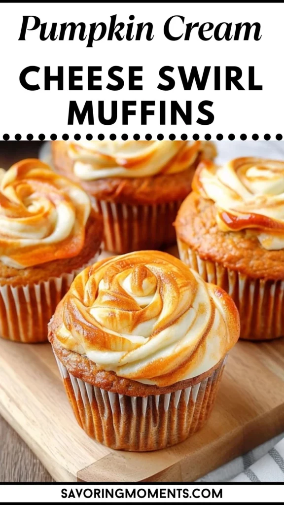 Pumpkin Cream Cheese Swirl Muffins Recipe for Fall