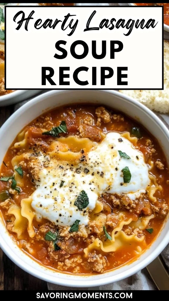 Easy One-Pot Lasagna Soup for Comfort Food Lovers