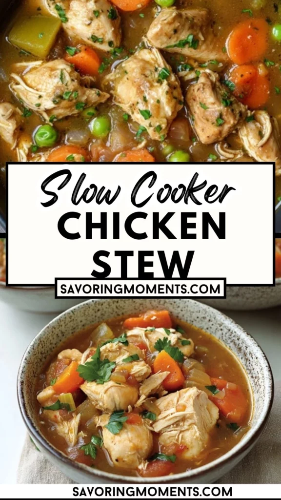 Slow Cooker Chicken Stew: Easy Comfort in a Bowl