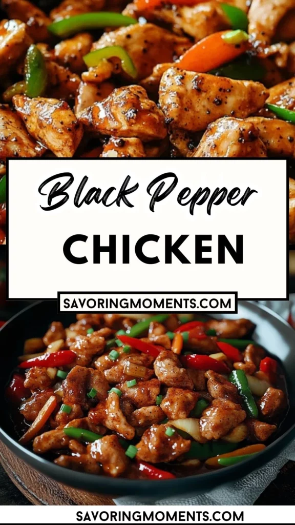 Easy Black Pepper Chicken in a Rich Pepper Sauce