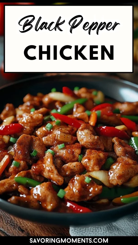 Easy Black Pepper Chicken in a Rich Pepper Sauce