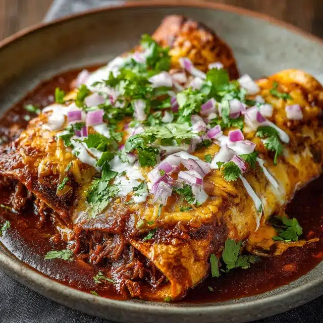 Birria Enchiladas - Savoring Moments