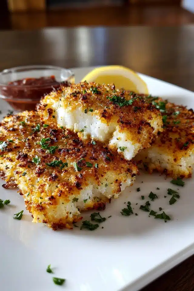 Parmesan Crusted Cod - Savoring Moments