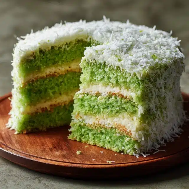 Pandan Coconut Cake - Savoring Moments