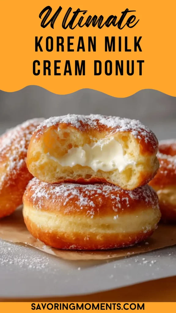 Korean Milk Cream Donut - Savoring Moments