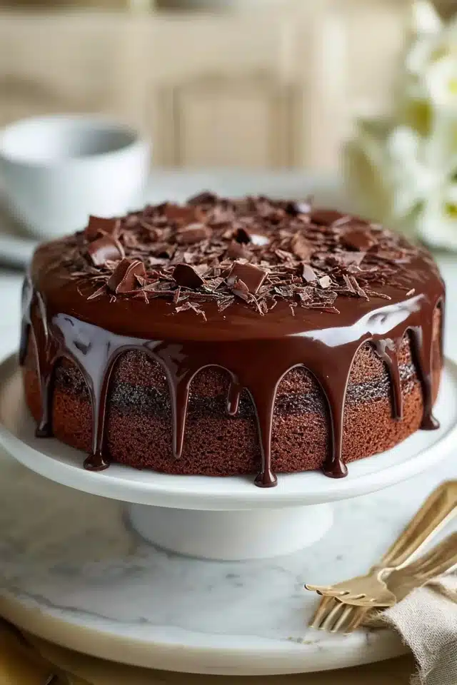 Ultimate Chocolate Ganache Cake - Savoring Moments