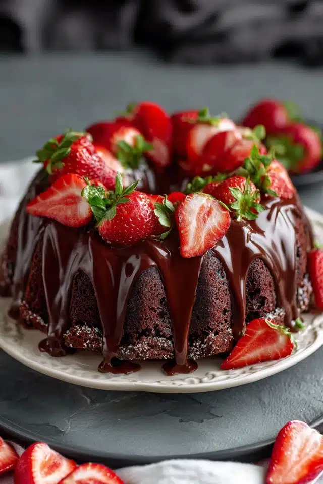 Indulgent Strawberry Chocolate Shell Cake: A Showstopping Dessert for ...