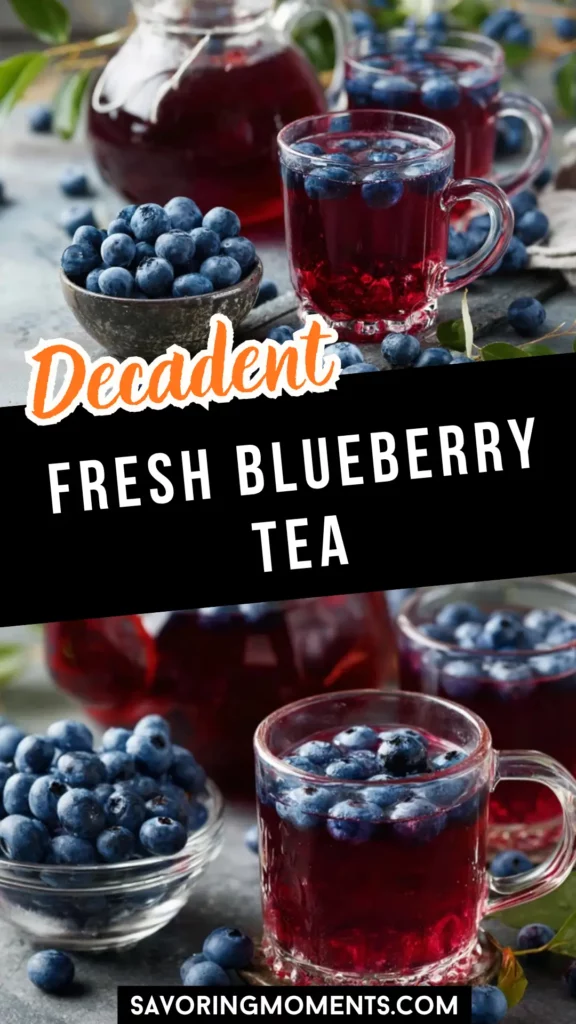 Fresh Blueberry Tea - Savoring Moments